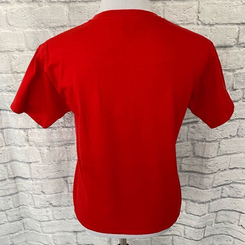 Miley Cyrus Gildan youth L short sleeve Crewneck concert t-shirt red - Picture 7 of 9